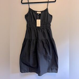 Universal Thread Women’s Cinched Waist Midi Sundress, Black - Women’s XS, NWT🔖